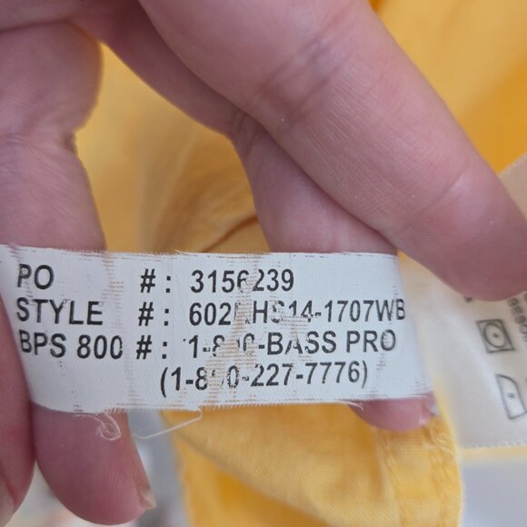 Redhead Butter Yellow 100% Cotton Button Down Shirt 2xl - Picture 8 of 8